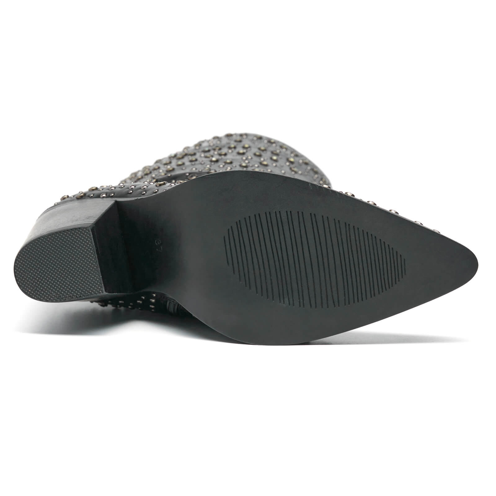 Women's Studded Pointed Toe Rhinestone Cowgirl Boots