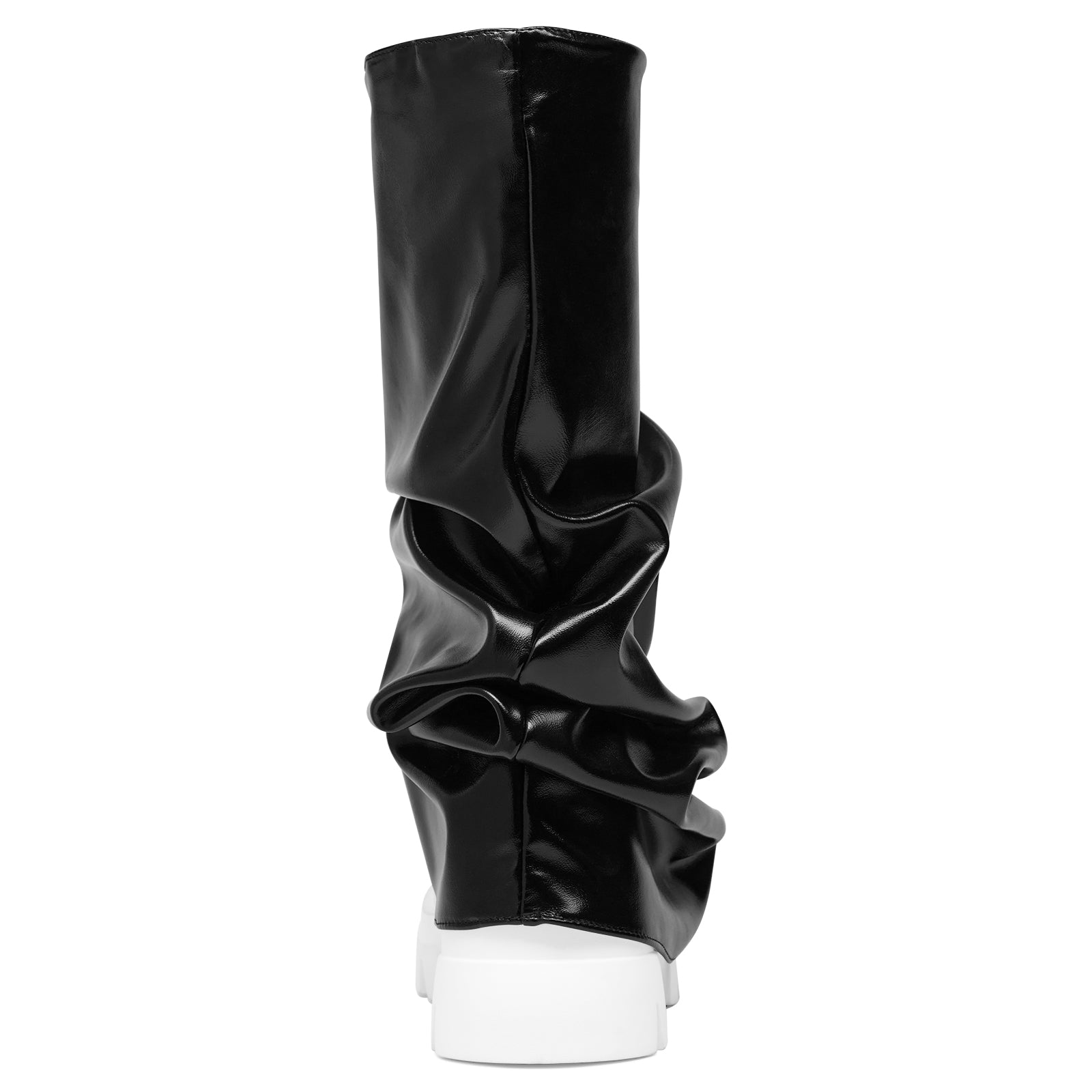 Women's Platform Round Toe Fold Over Boots