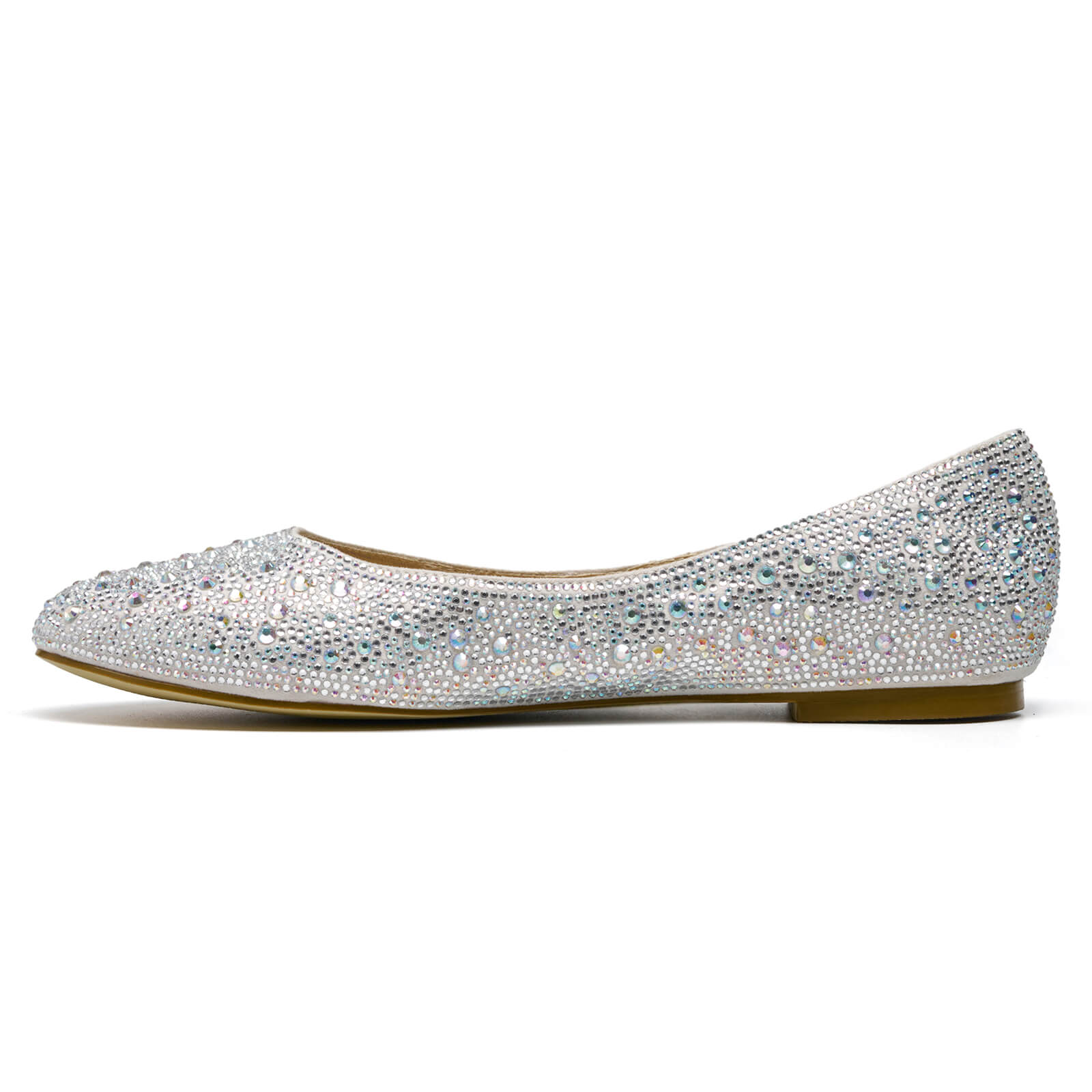 Women's Super Sparkle Bling Party Ballets Wedding Bridal Shiny Dress Flats