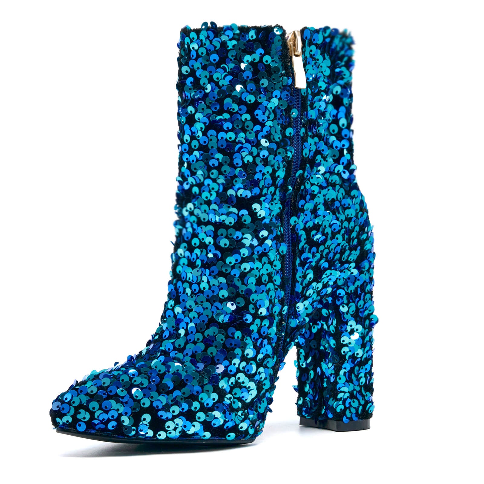 Women's Sequins Glitter Ankle Boots