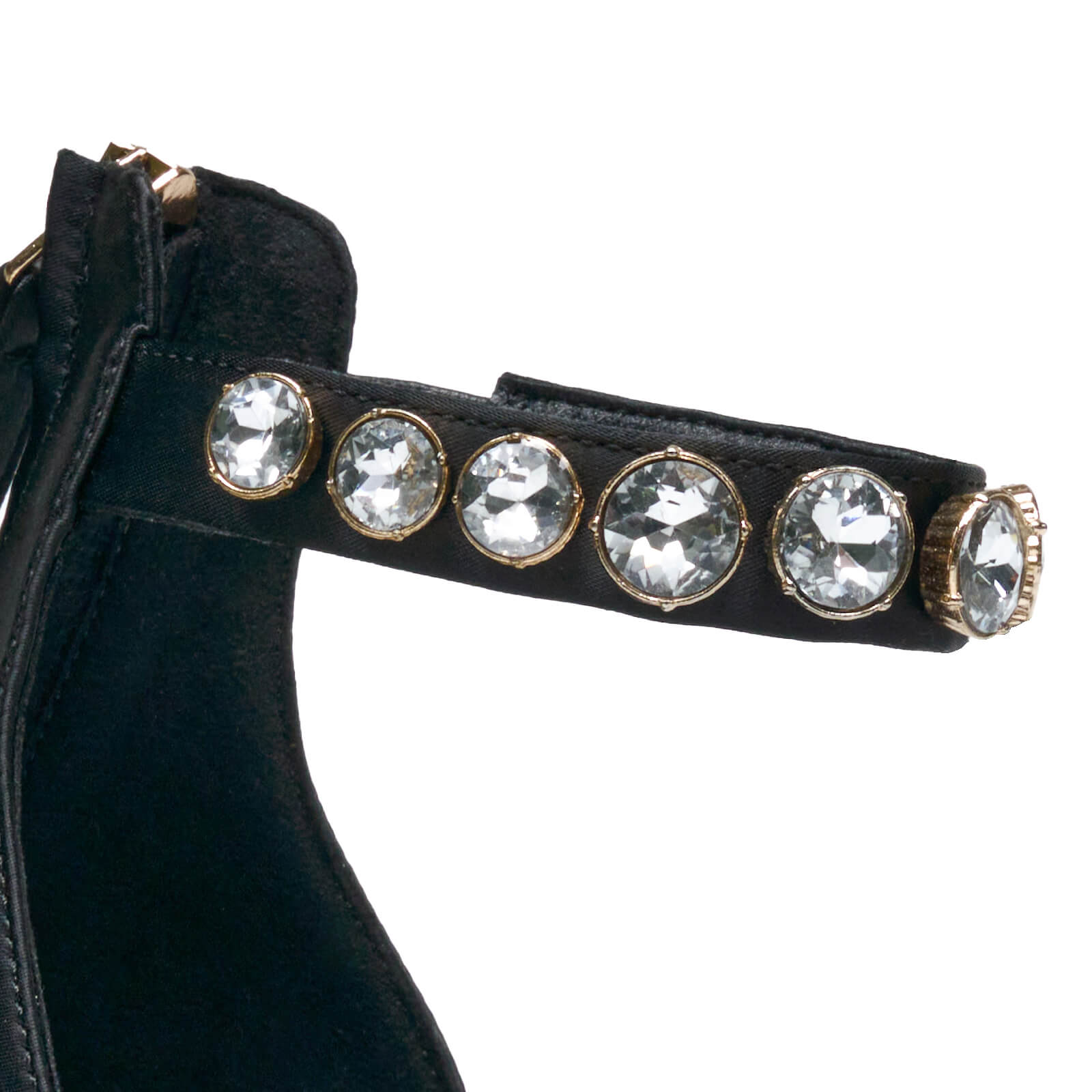 Women's Rhinestone Buckle High Heeled Sandals