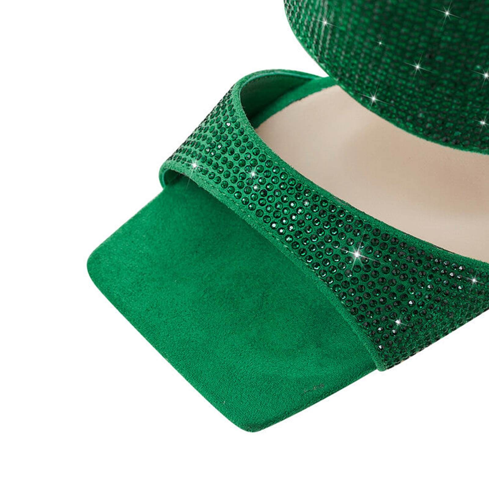 Women's Rhinestones Fold Over Shark Lock Boots