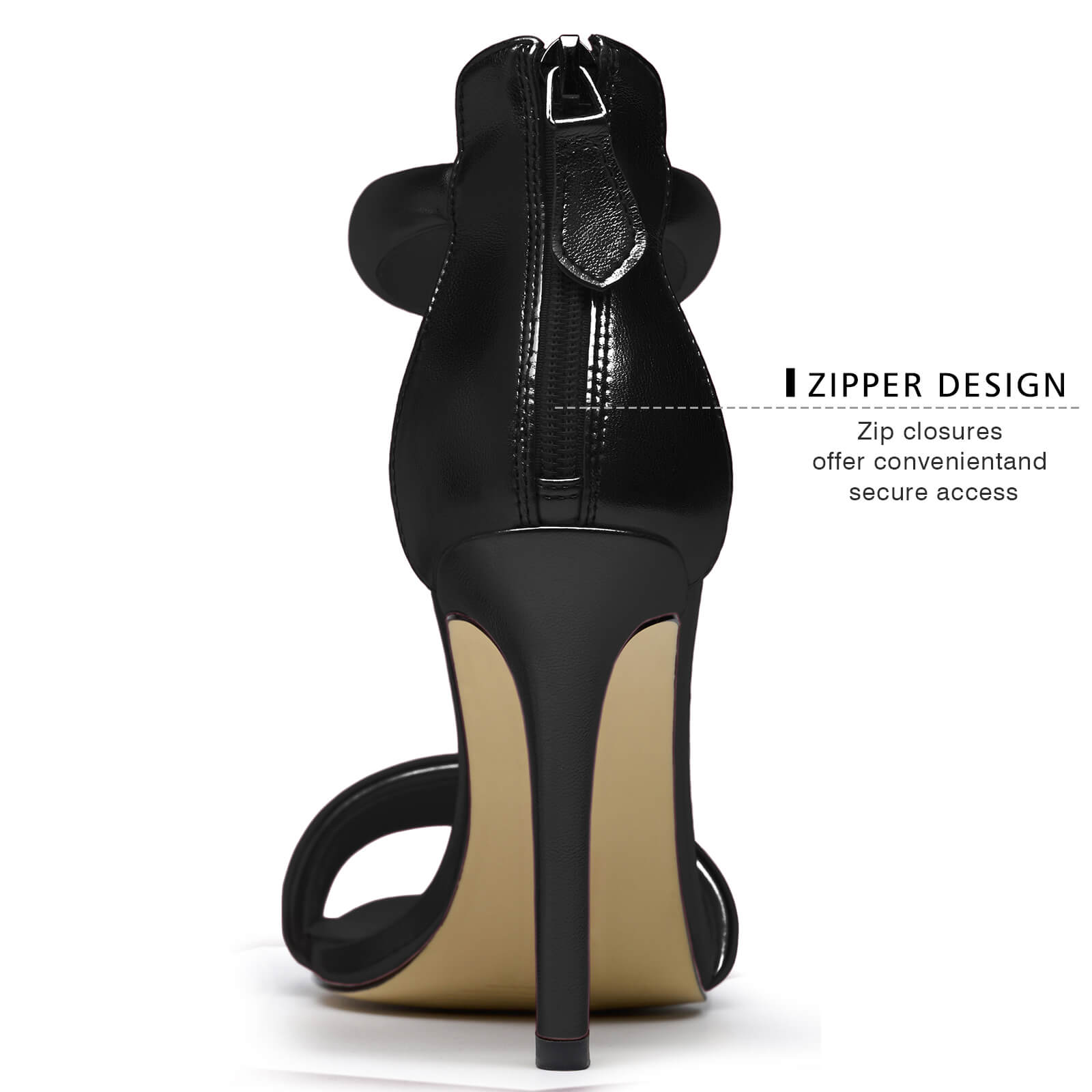 Women's Pump Open Toe Heel Sandals Back Zipper Round Ankle Strappy Stiletto Heels Sparkle Glitter Metallic Party Sexy Wedding Dressy Shoes