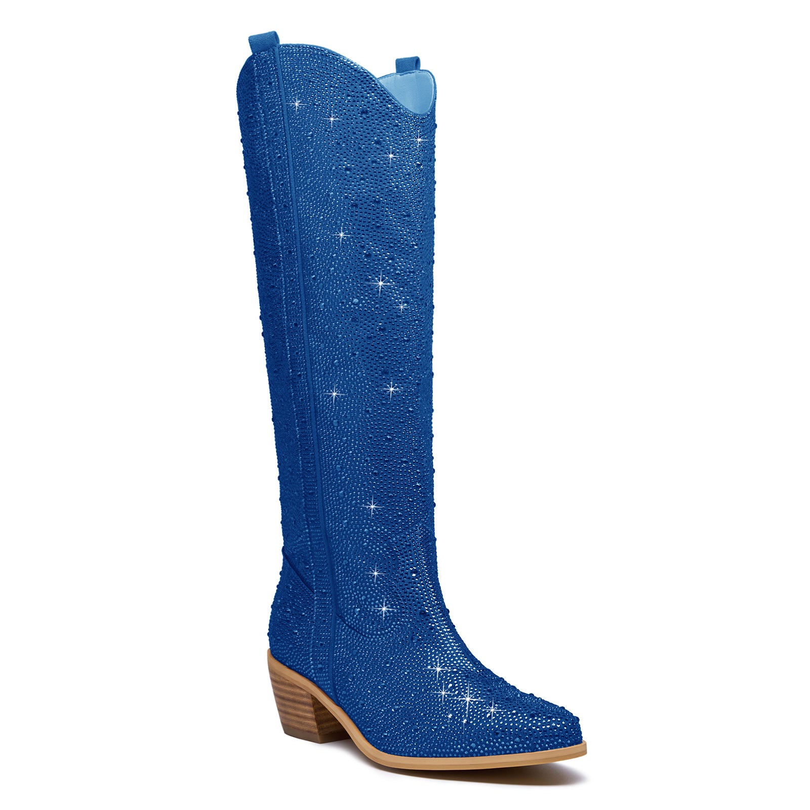 Rhinestone Knee High Cowboy Boots