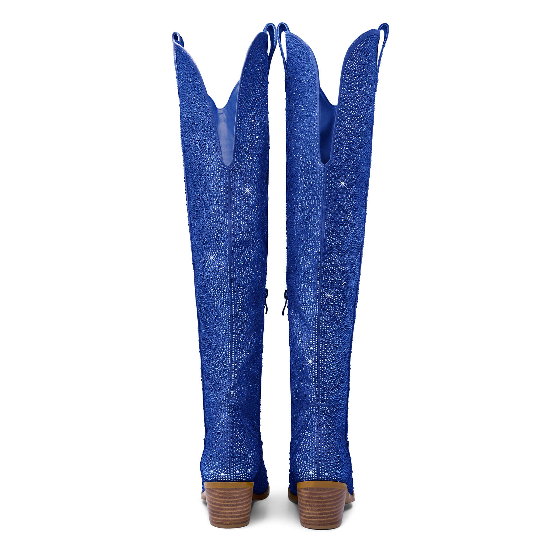 Women's Rhinestone Over Knee Cowboy Boots