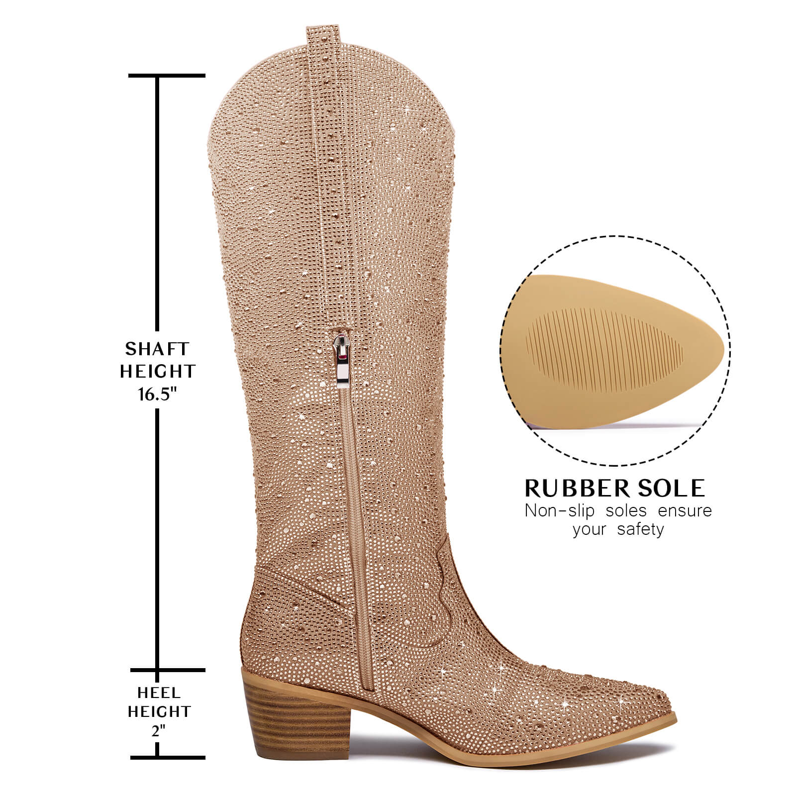Rhinestone Cowboy Boots for Women