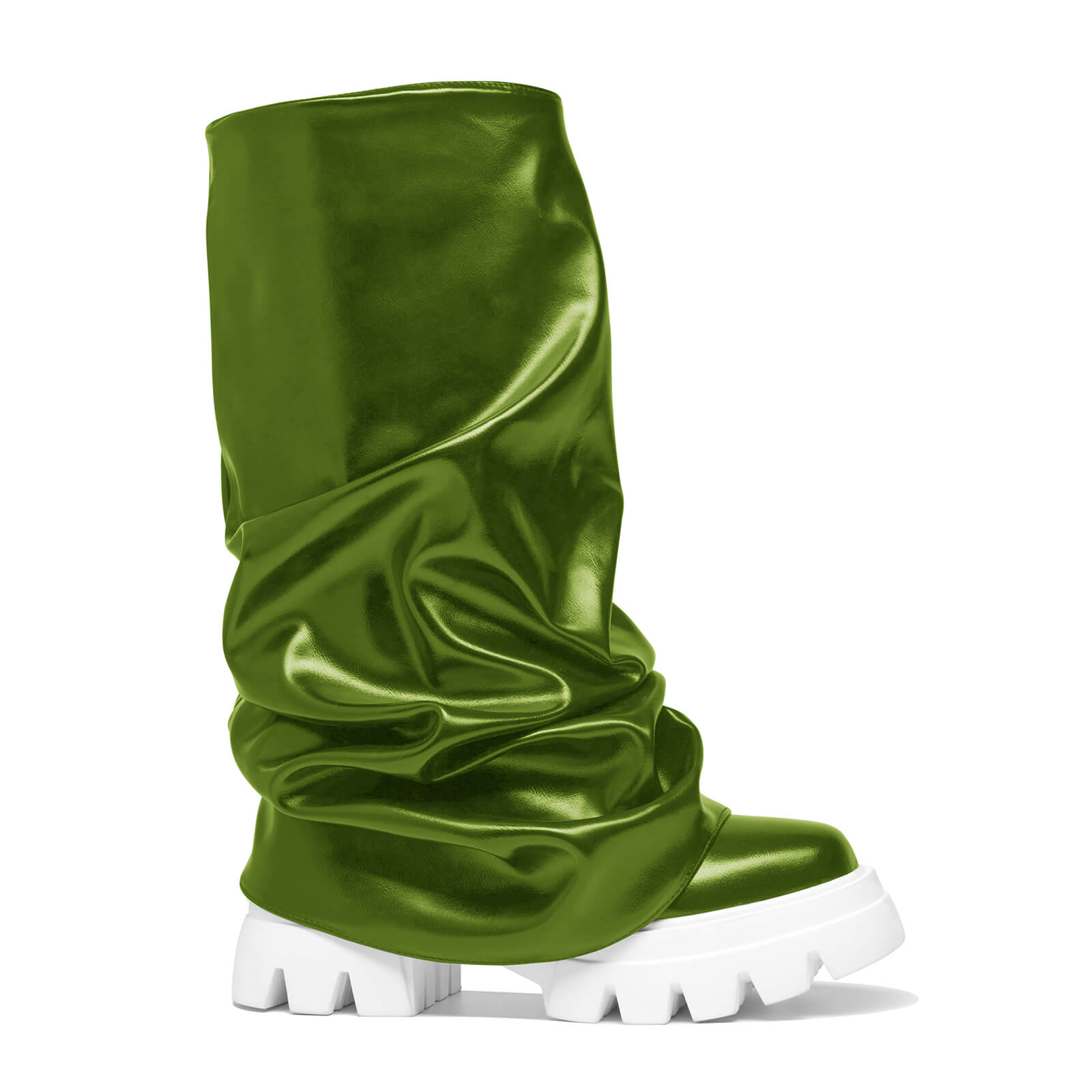 Women's Platform Round Toe Fold Over Boots