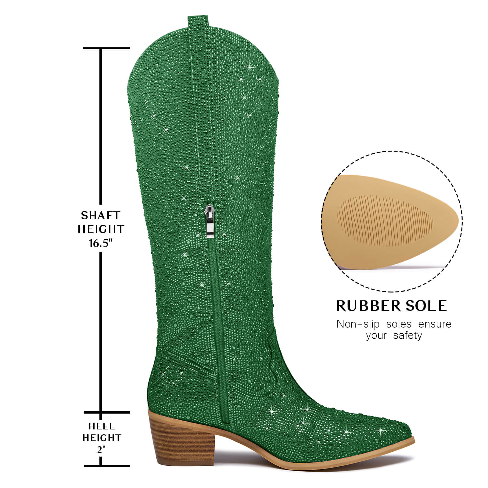 Rhinestone Cowboy Boots for Women