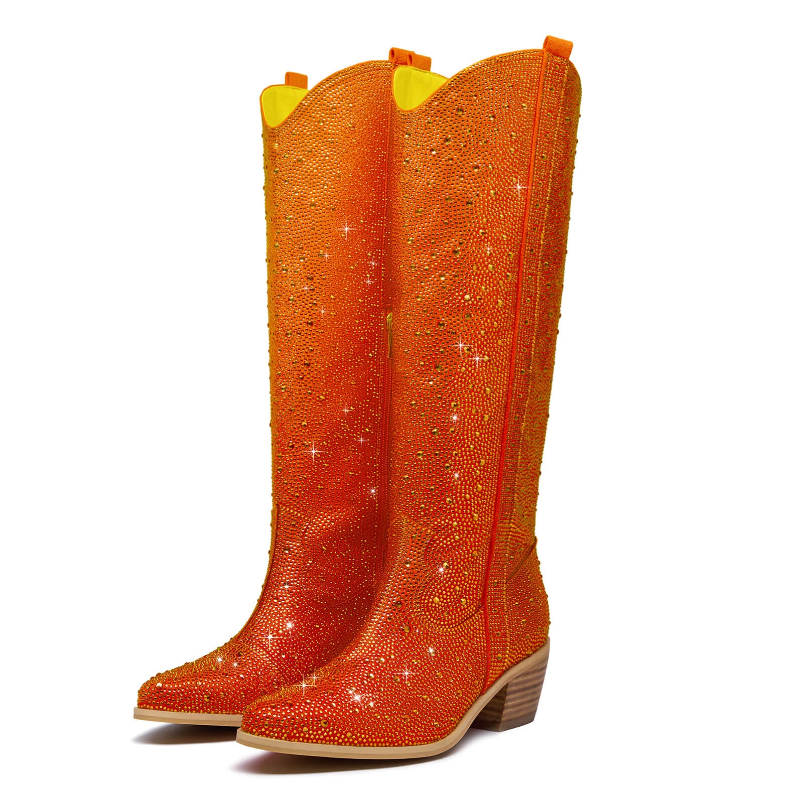Rhinestone Knee High Cowboy Boots