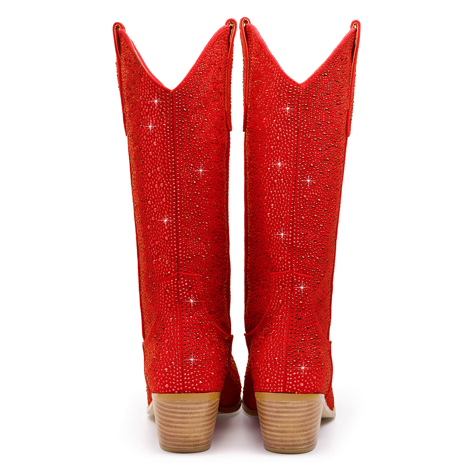 Women's Rhinestone Mid Calf Cowboy Boots