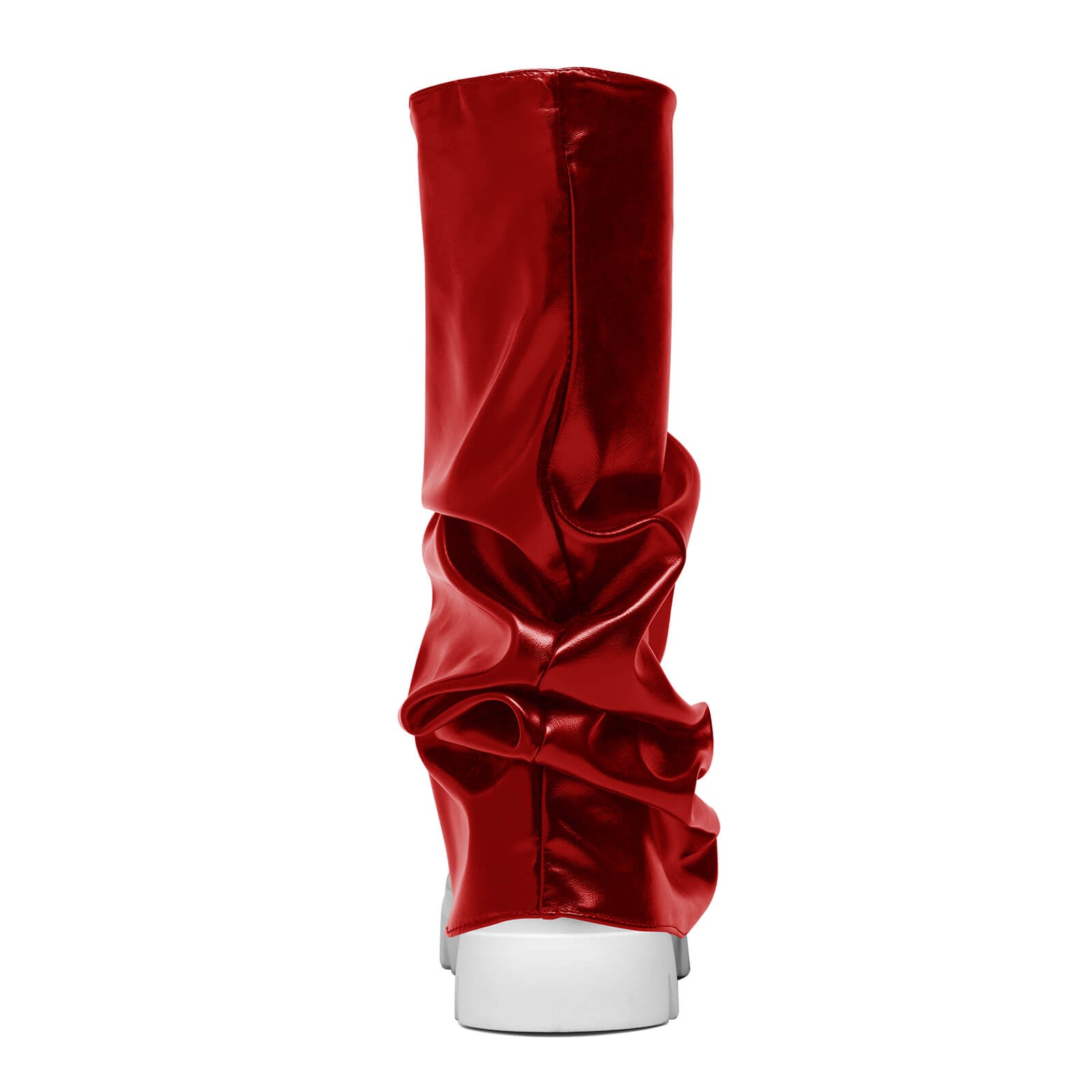 Women's Platform Round Toe Fold Over Boots