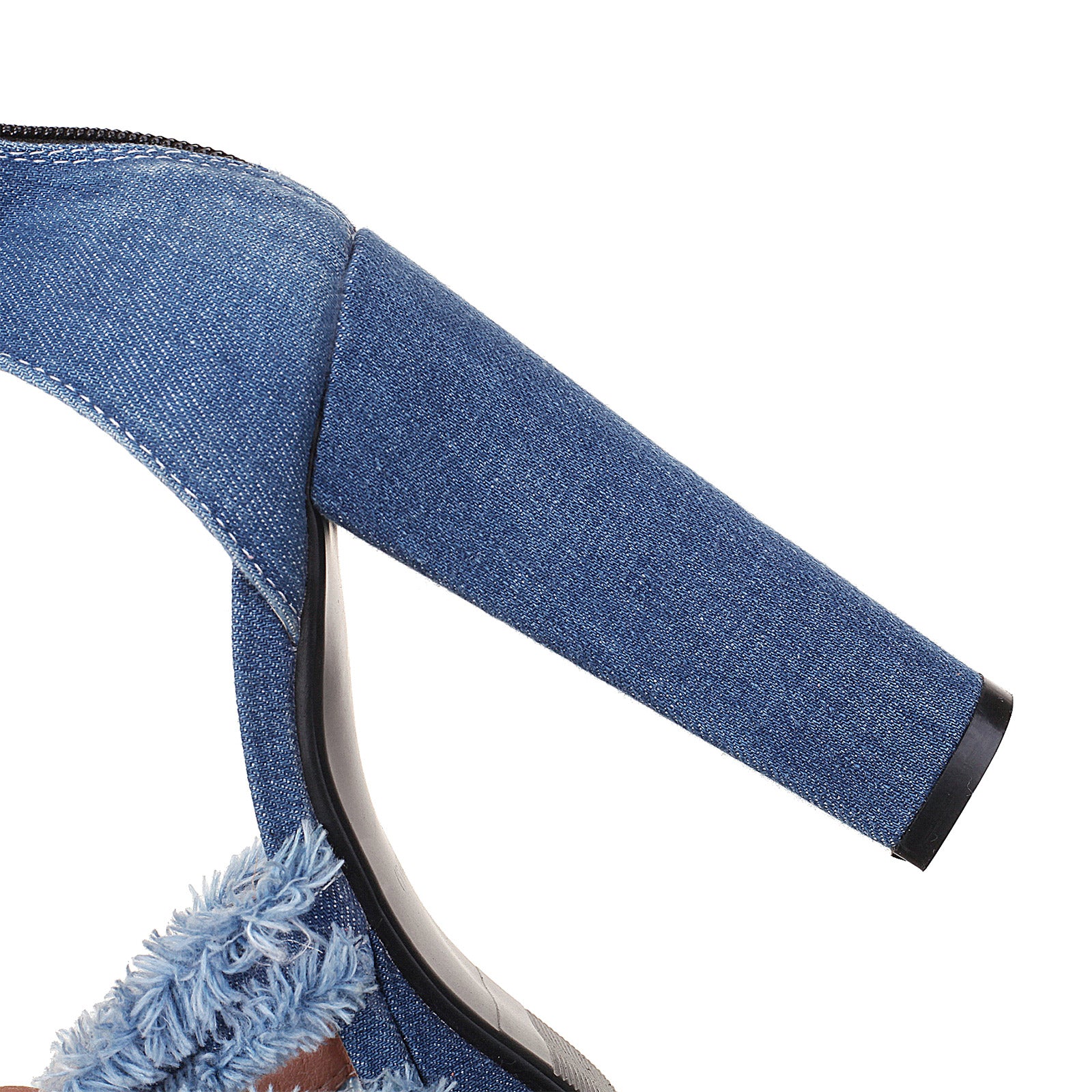 Women's Denim High Heeled Sandals