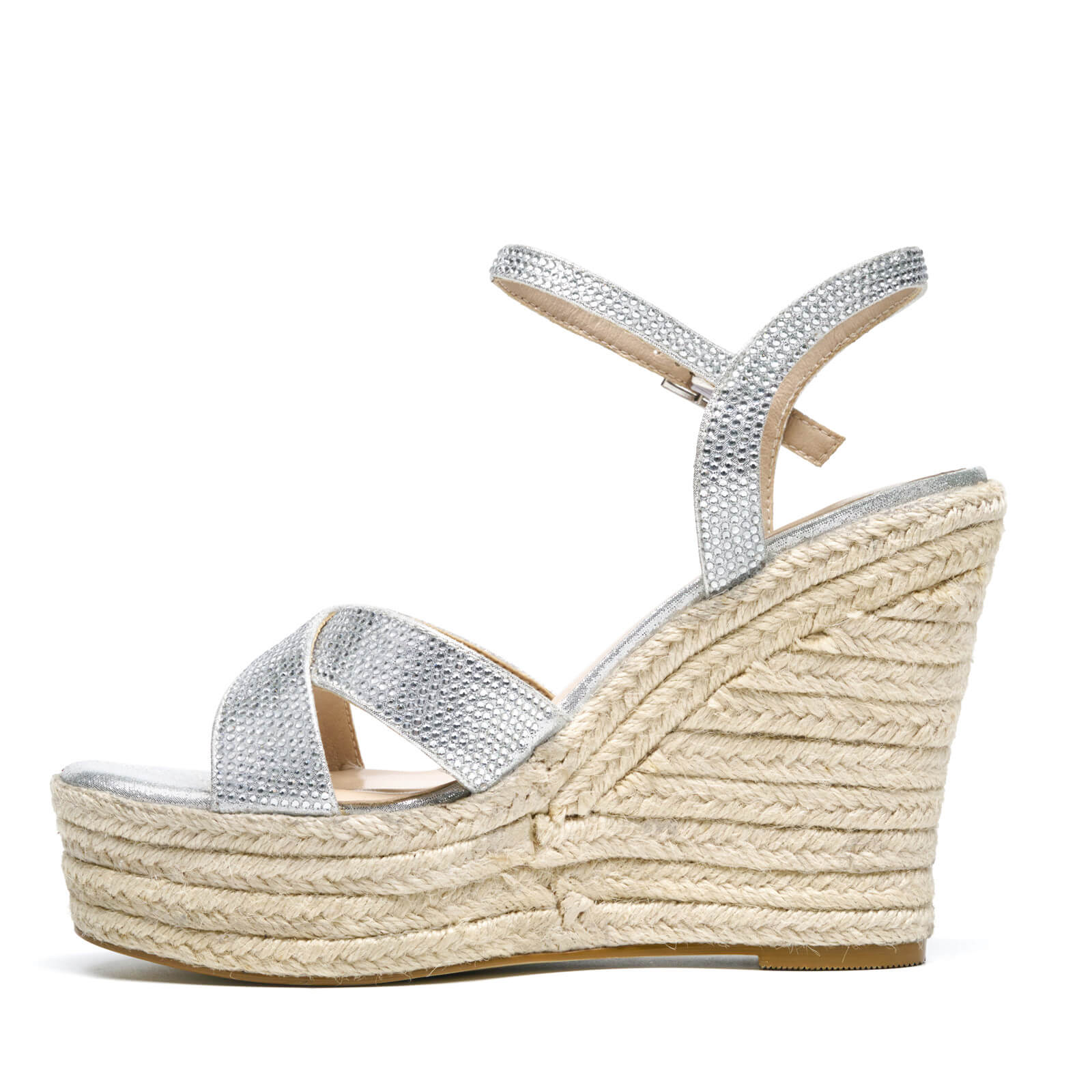 Women's Platform Straw Wedge Sandals