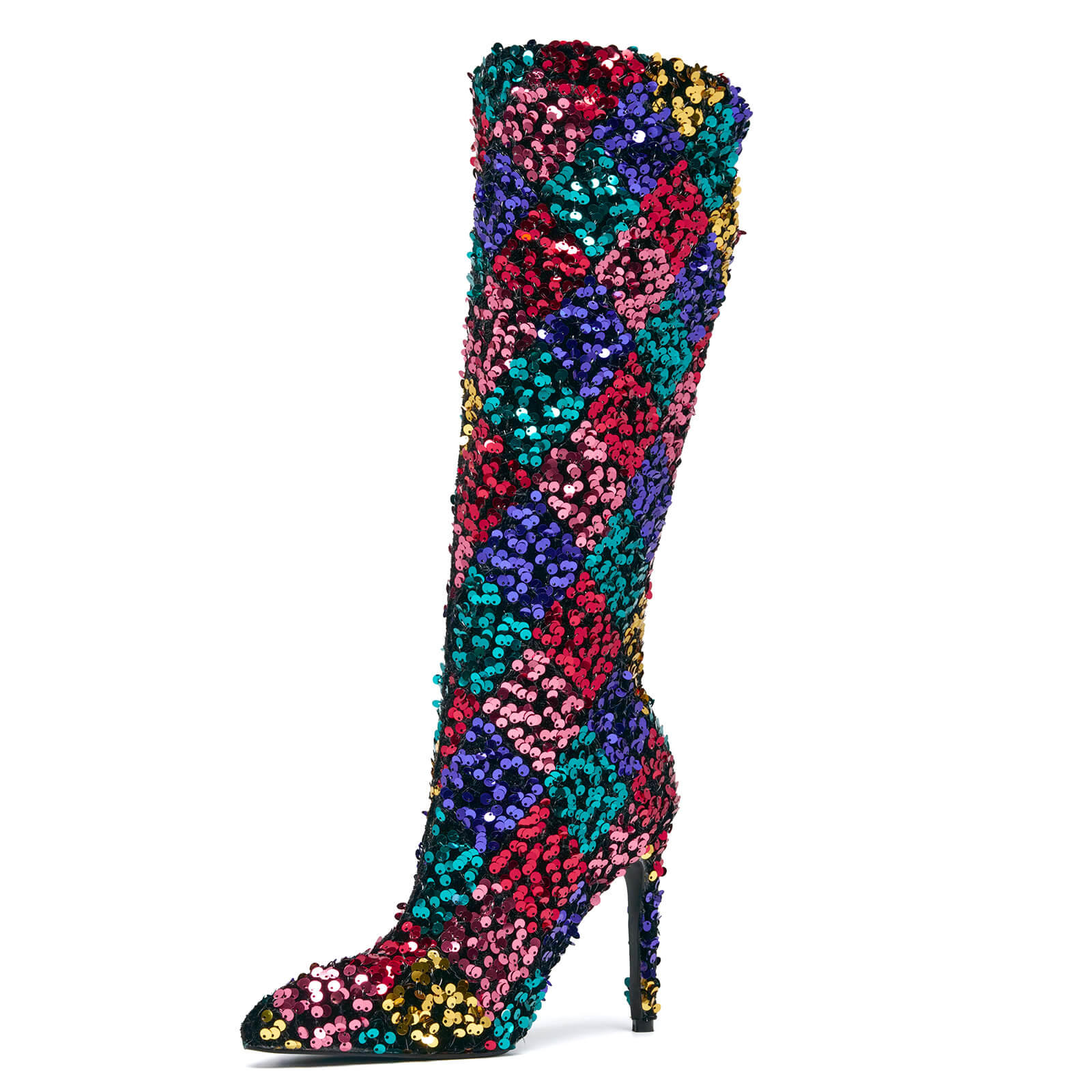 Sparky Women's Sequin Knee High Boots