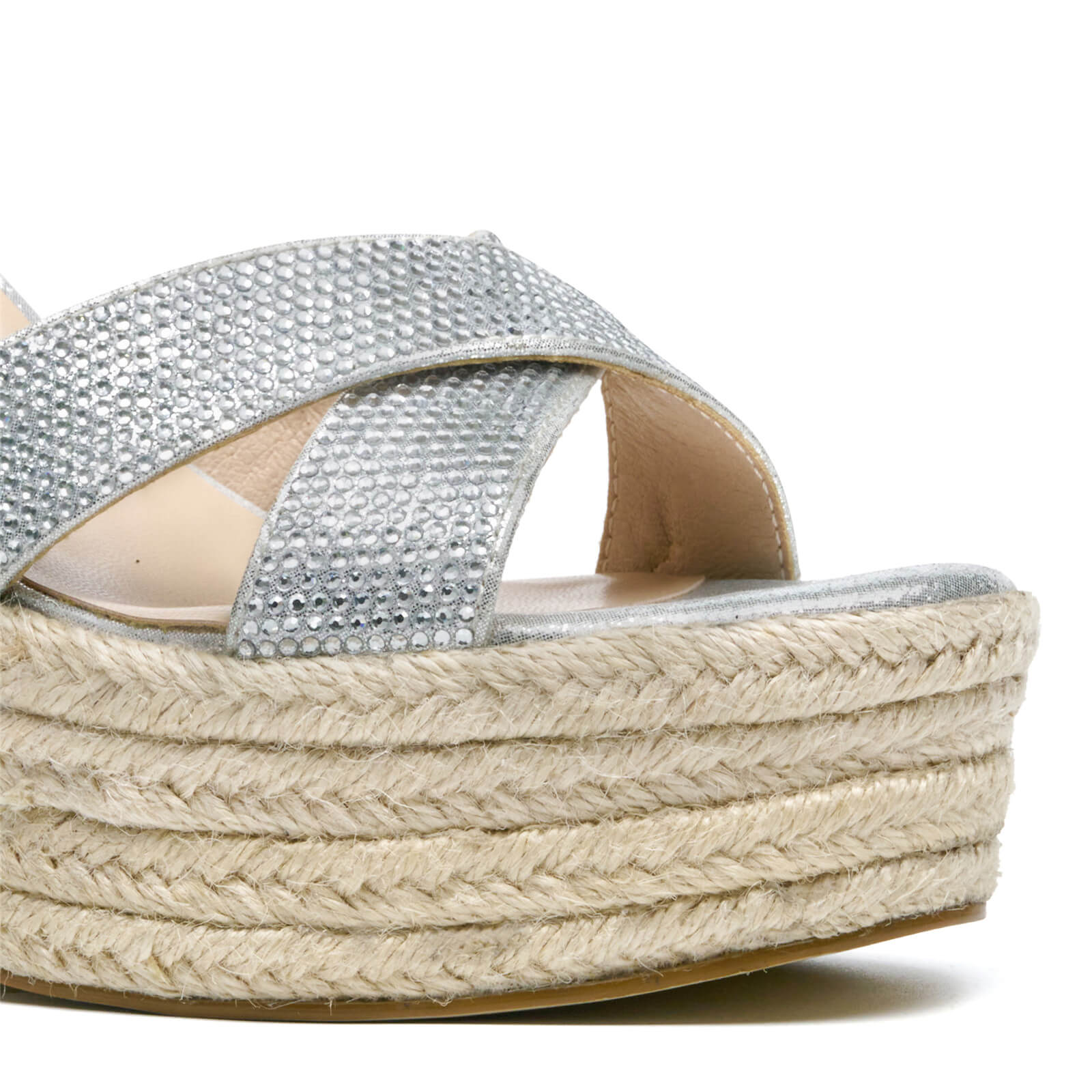 Women's Platform Straw Wedge Sandals