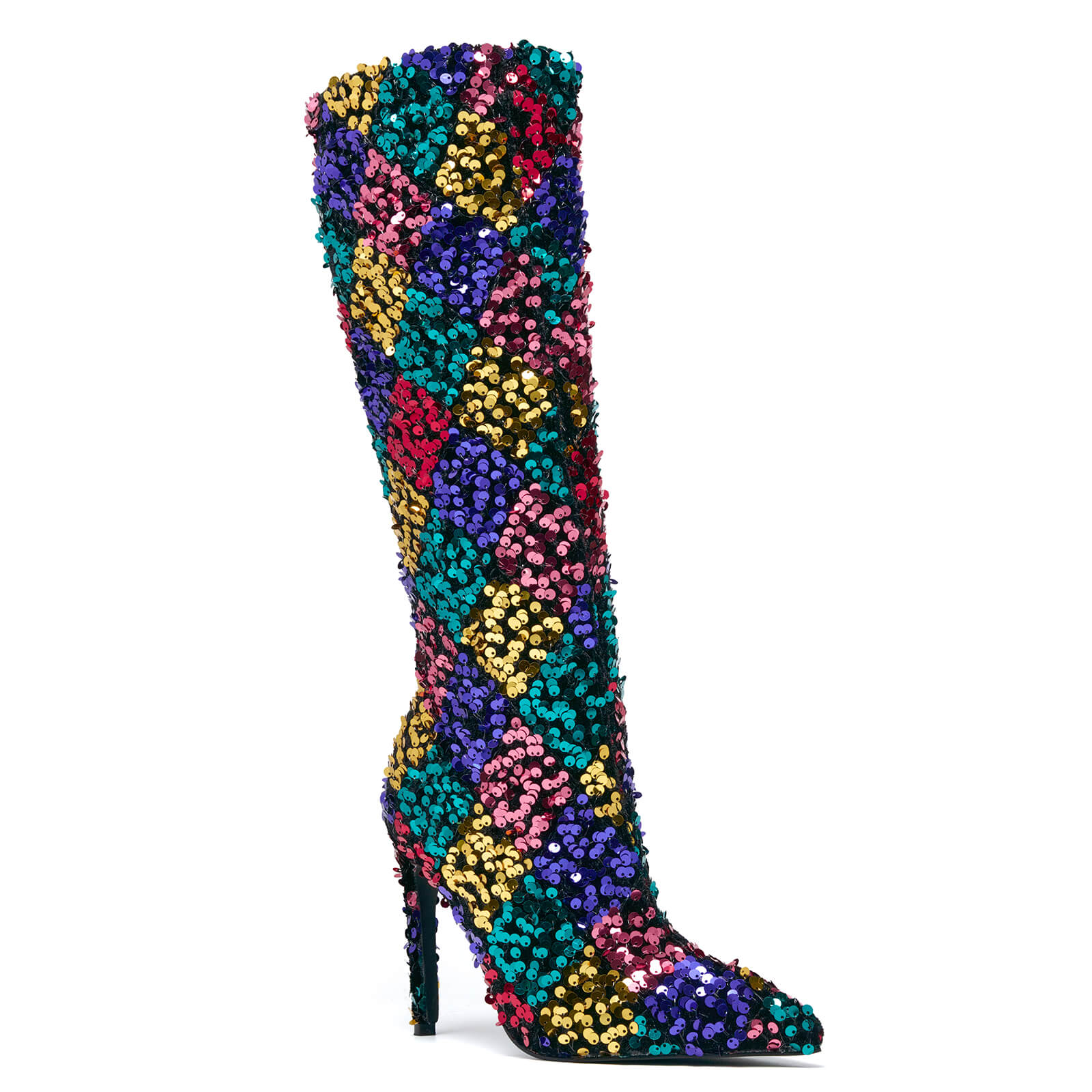 Sparky Women's Sequin Knee High Boots