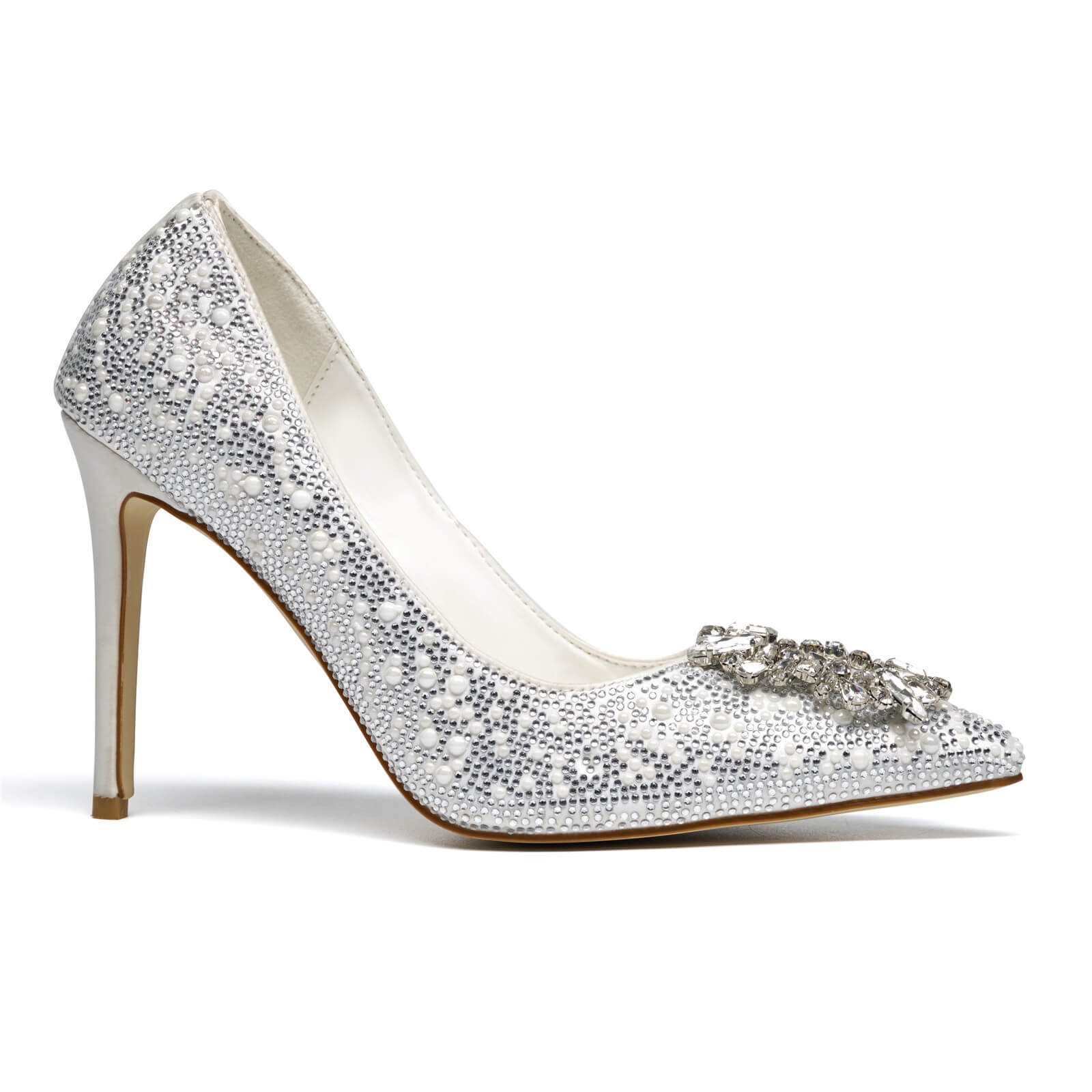 Women's Rhinestone Pointed Toe Pumps