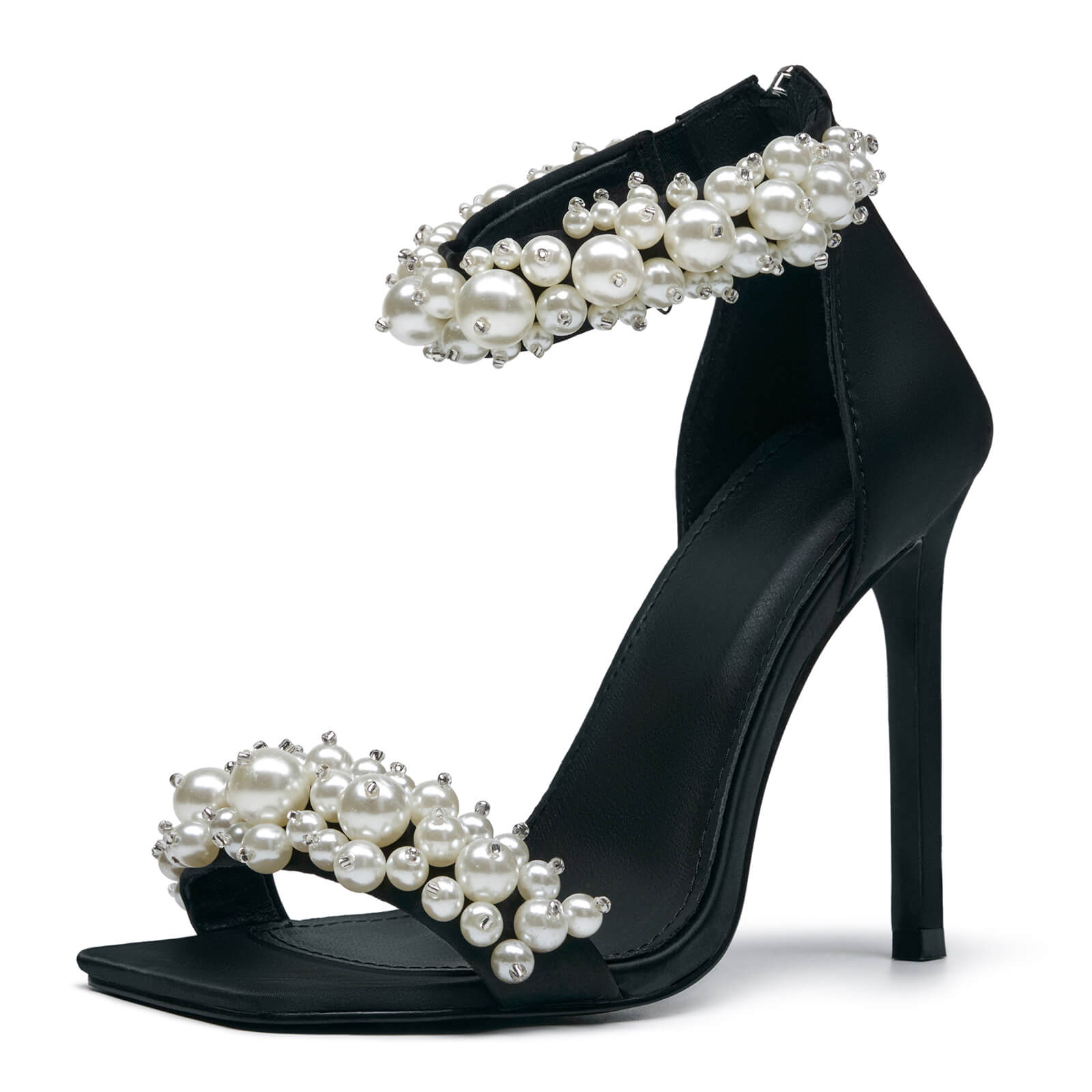 Women's Pearl Stiletto Heels Sandals